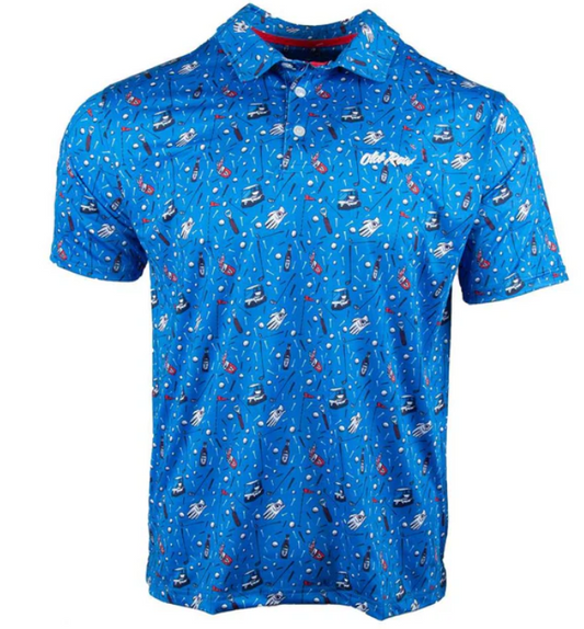 Old Row Golf Cart Polo (Blue)