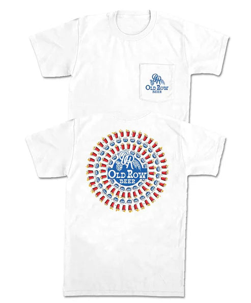 Old Row The Buzz Circle S/S Pocket Tee (White)