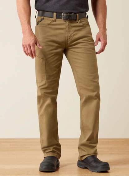 Men's Ariat Rebar M4 Relaxed Made Tough DuraStretch Straight Leg Pants ( Field Khaki)