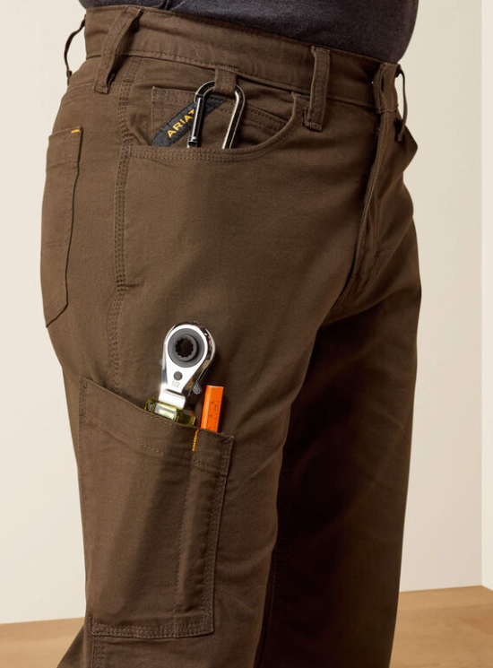 Men's Ariat Rebar M4 Relaxed Made Tough DuraStretch Straight Leg Pants (Wren)