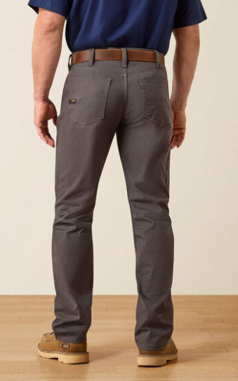 Men's Ariat Rebar M4 Relaxed Made Tough DuraStretch Straight Leg Pants ( Rebar Gray)