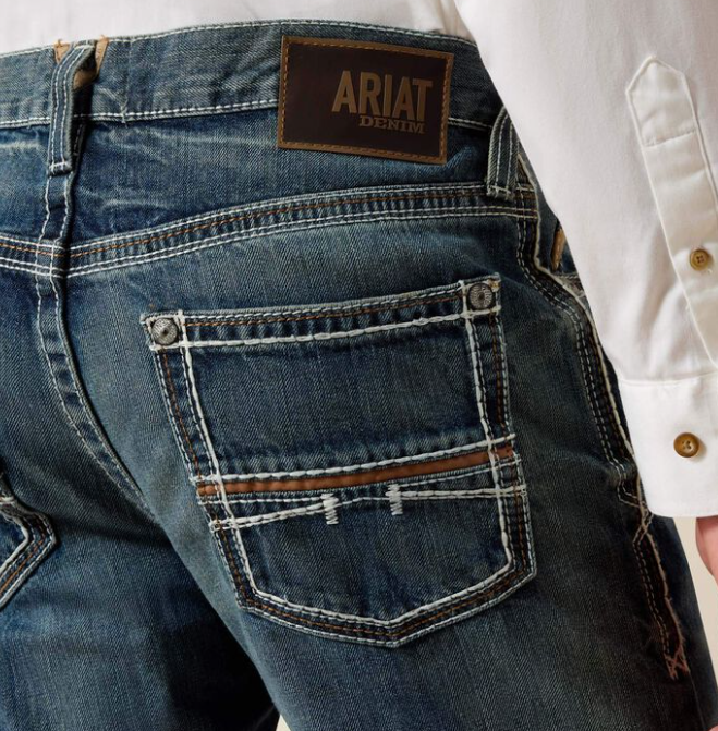 Men's Ariat M4 Relaxed Coltrane Boot Cut Jean (Durango)