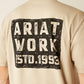 Men's Ariat Rebar Workman Brickyard T-Shirt (Island Fossil)
