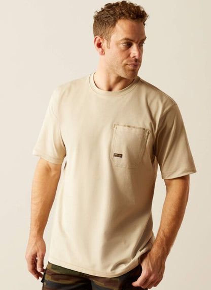 Men's Ariat Workman Brickyard T-Shirt (Island Fossil)