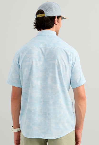 Men's Huk Print Tide Point S/S Button Down