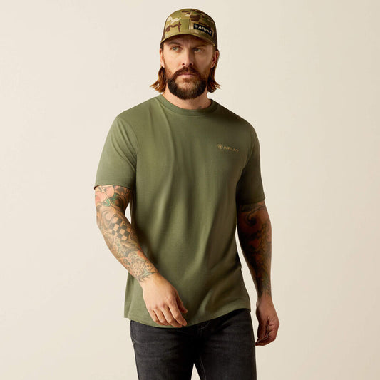 Men's Ariat Duck T-Shirt (Surplus Green)