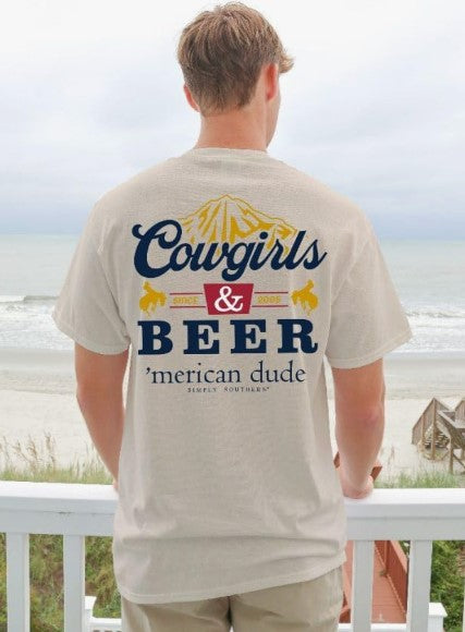 Men's Simply Southern Cowgirls & Beer S/S Wisp