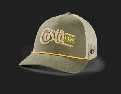 Costa Twill Trucker Traditions Hat (Moss Green)
