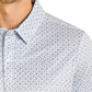 Men's Rock & Roll Denim Geo Print Performance Polo (Blue)