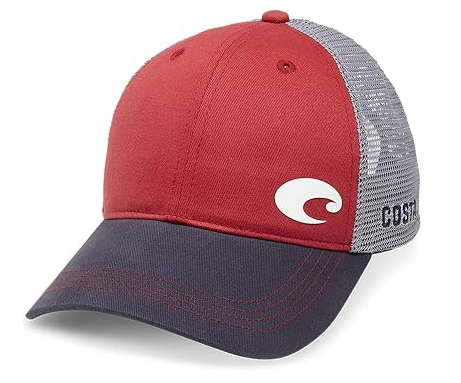 Costa Offset Logo Trucker Hat (Red/Gray)