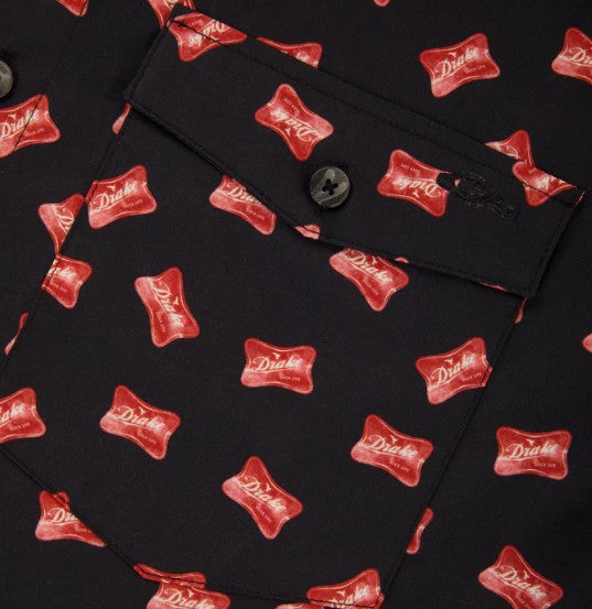 Men's Drake Lifestyle Cotton Drake Life Print S/S Shirt