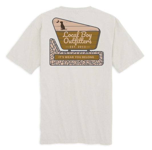 Men's Local Boy Parks N' Rec T-Shirt Silver