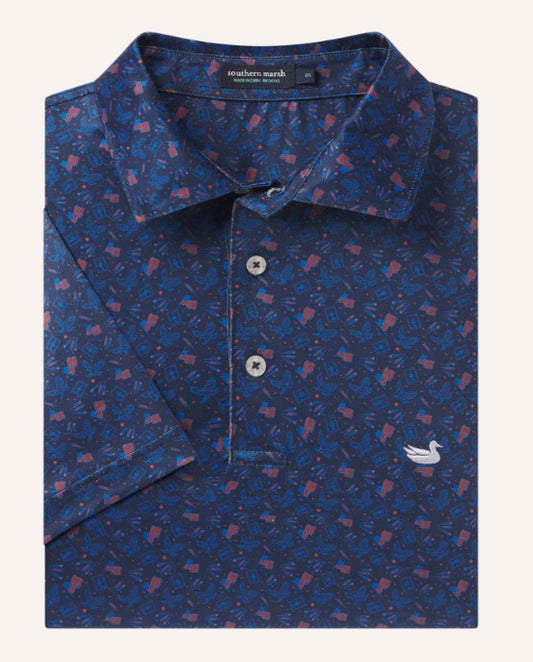 Men's Southern Marsh Flyline Performance Polo-Liberty