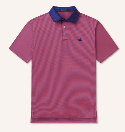 Men's Southern Marsh Bermuda Performance Polo-Hampton Stripe