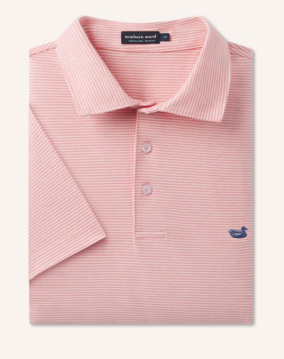 Men's Southern Marsh Amagansett Relaxed Polo-Stripe
