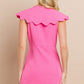 Lexi Scalloped Dress (Pink)