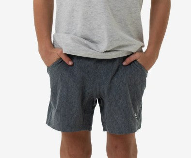 Burlebo Boys' Athletic Short (Grizzly Grey/Classic Deer Camo Liner)