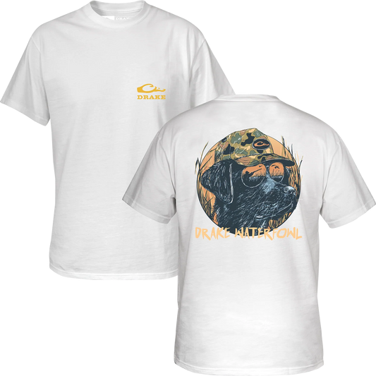 Boys Drake Lifestyle Pop Art Old School Lab T-Shirt (Bright White)