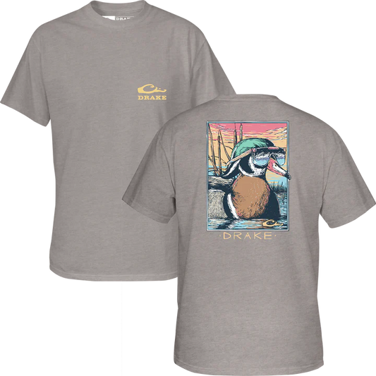 Boys Drake Lifestyle Pop Art Wood Duck Sunglasses T-Shirt (Wind Chime)