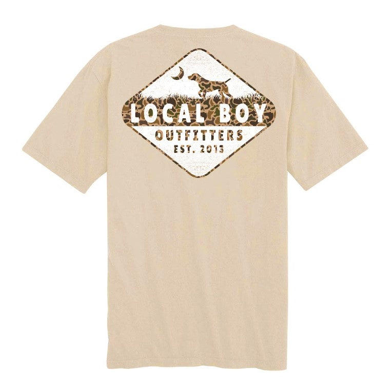 Youth Boys' Local Dog Old School Camo S/S Latte