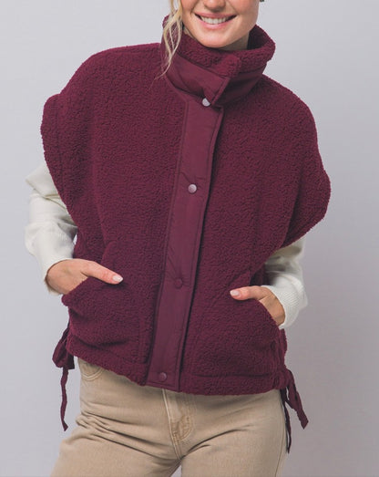 Love Tree Teddy Sherpa Oversized Vest