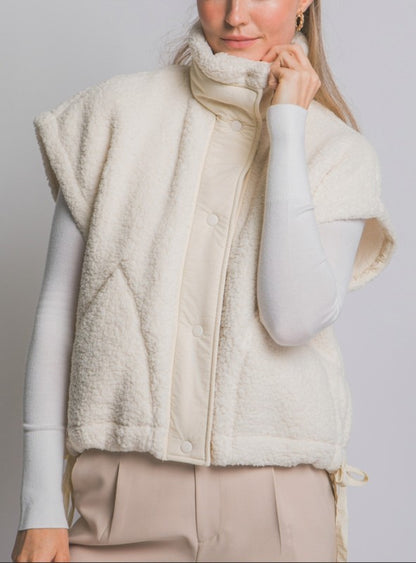 Love Tree Teddy Sherpa Oversized Vest