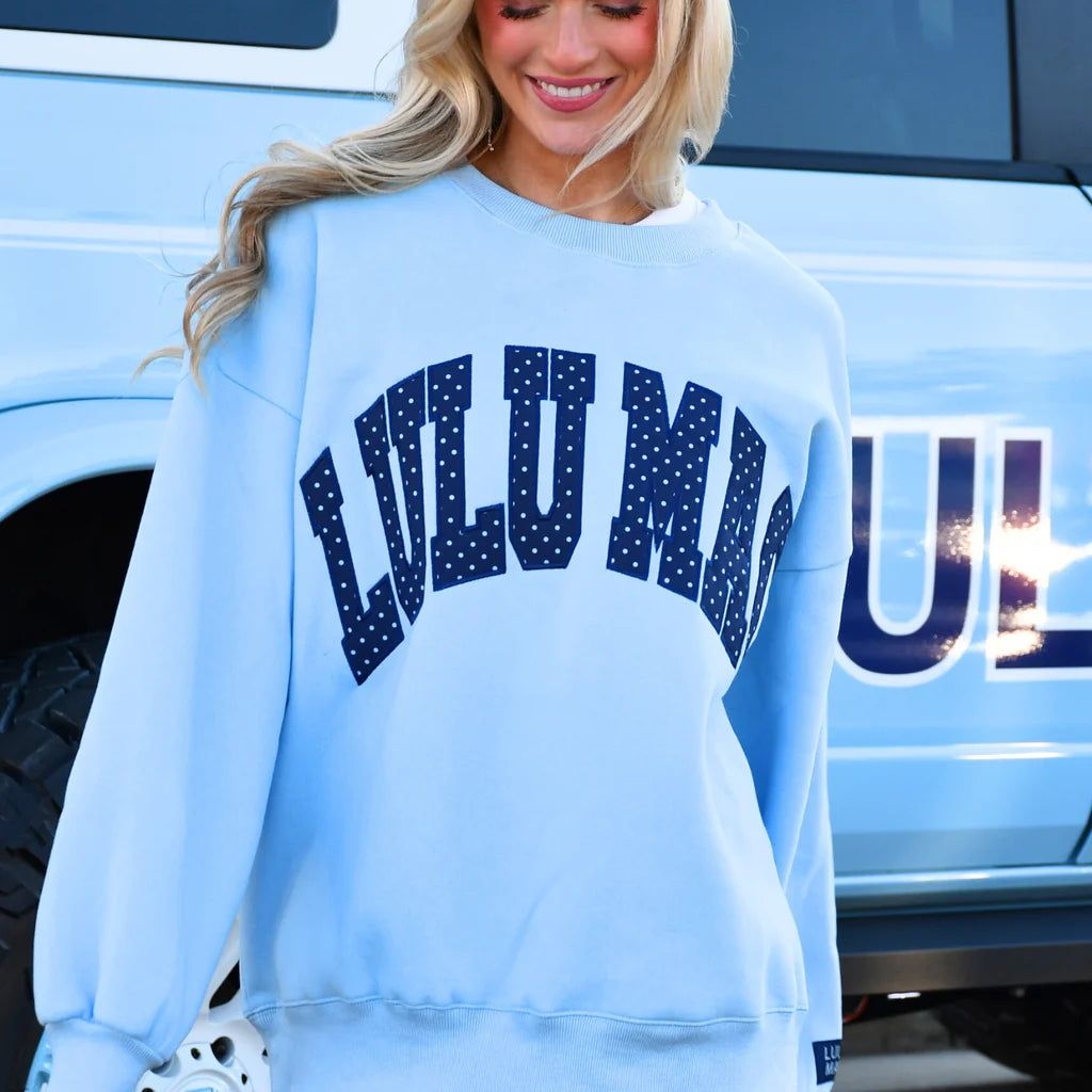 Girlie Girl LULU MAC Polka Dot Sweatshirt