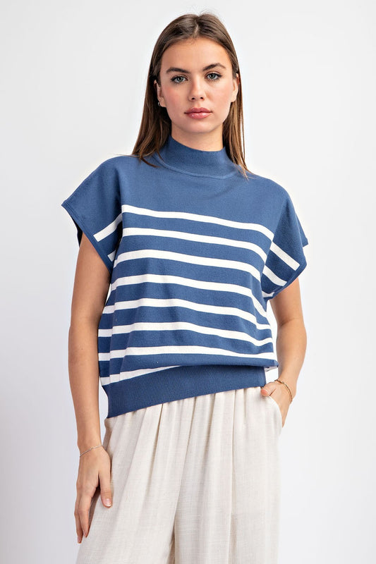 Short Sleeve Striped Top