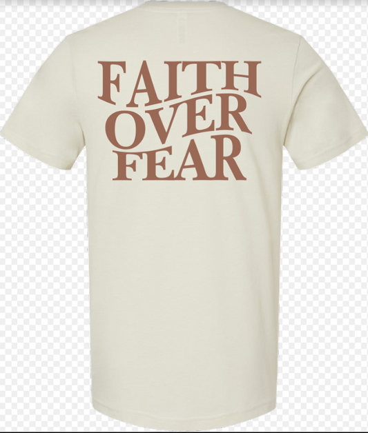 Groovy Faith Over Fear S/S Tee (Oatmeal)