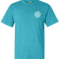 Beach Cluster W/Shell Comfort Color S/S Tee (Lagoon Blue)