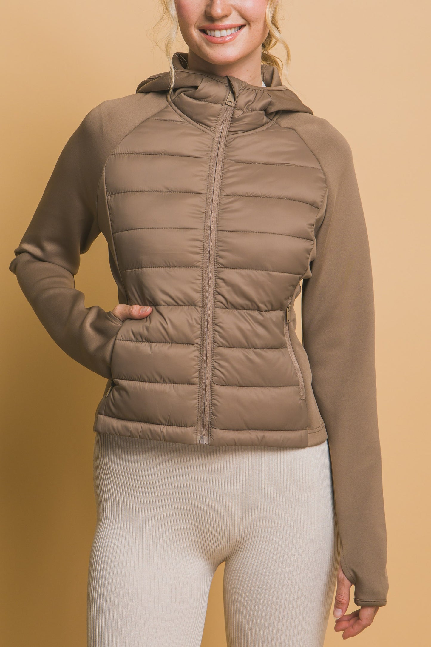 Padded L/S Thumb Hole Jacket