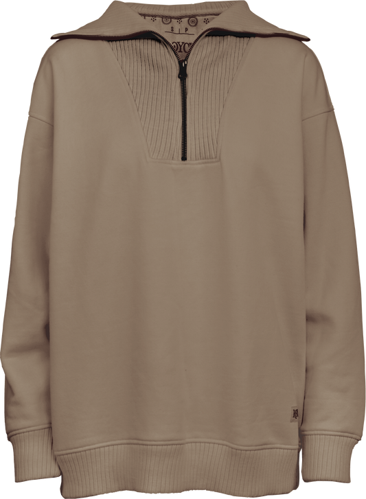 Royce Apparel Thelma Melange Quarter Zip Fleece