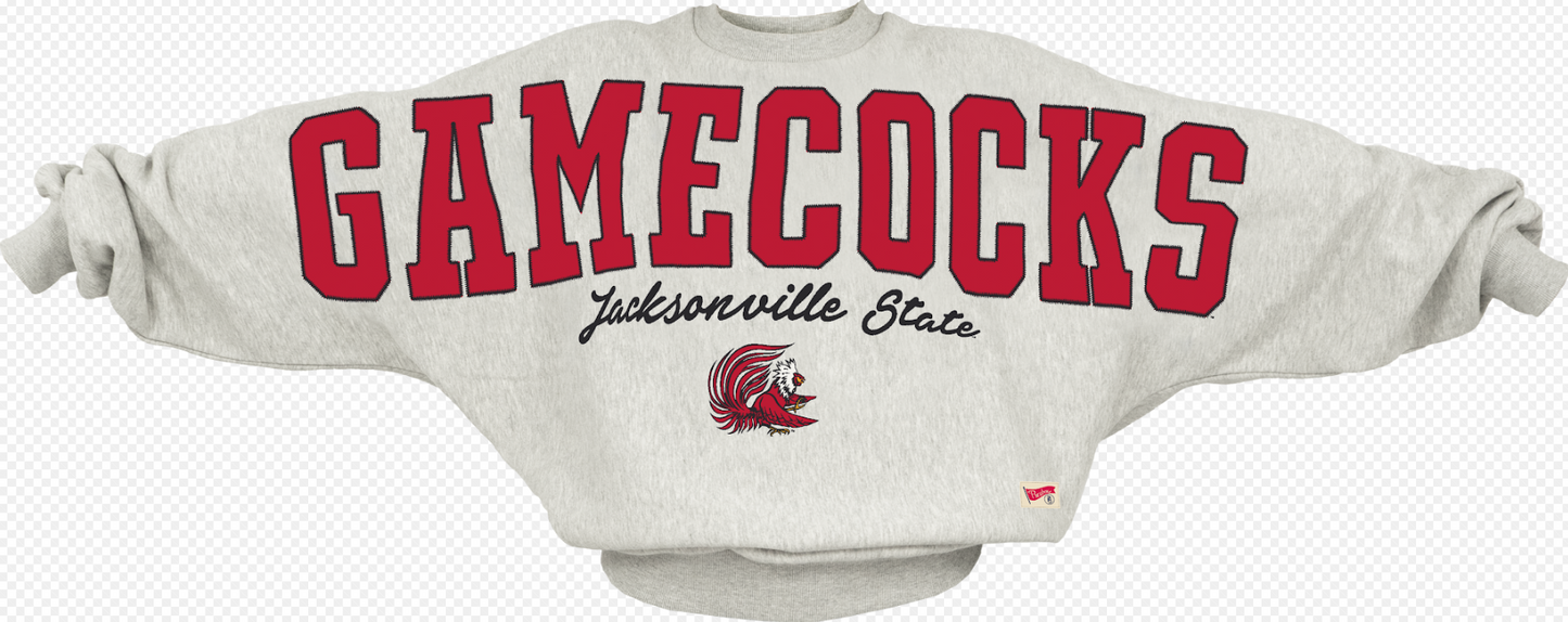 GAMECOCKS Jacksonville State Flannigan Sweatshirt (Athletic Heather)