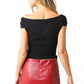 S/S Solid Crop Top