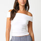 S/S Solid Crop Top