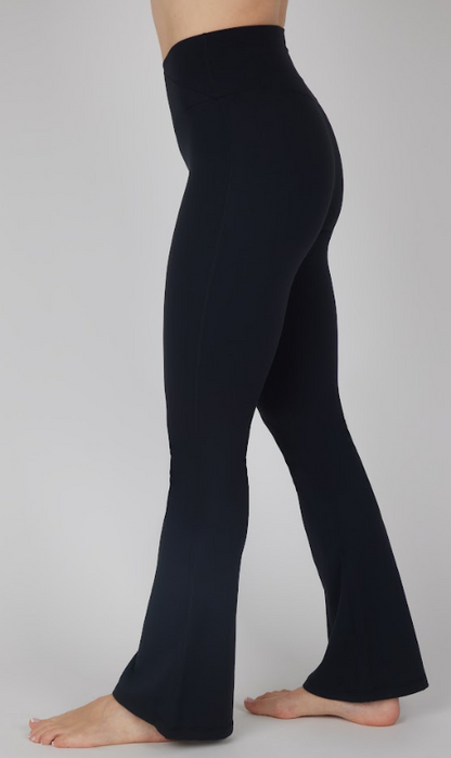 Juniors' 90 Degree Crossover Flare Legging Pant