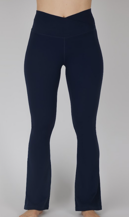 Juniors' 90 Degree Crossover Flare Legging Pant