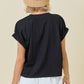 Day + Moon Solid Knit S/S Top