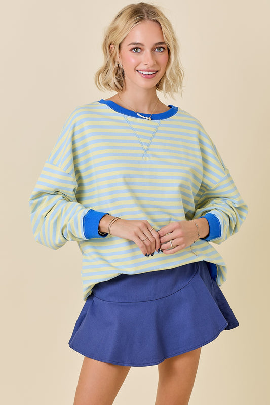 Classic Striped Oversized Top