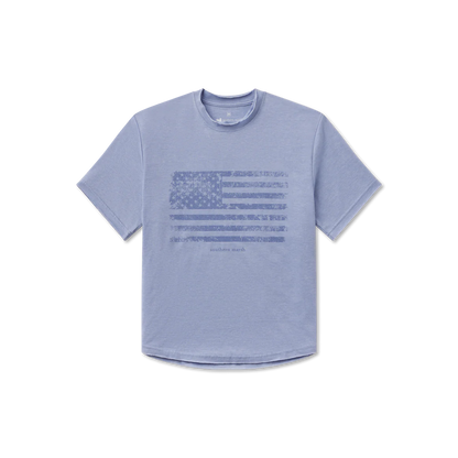 Olivia Vintage Tee-Flag (Washed Blue)