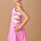 Key Hole Waist Mini Dress (Pink)