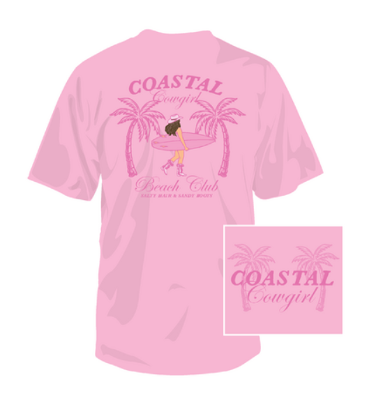 Comfort Color Coastal Cowgirl Beach Club S/S (Blossom)