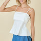 Day + Moon Poplin Fit & Flare Tank