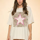 Leopard Star Graphic S/S Tee (Bone)