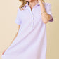Juniors' Day + Moon Striped Seersucker Easy Shirt Dress