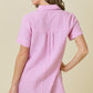 Juniors' Day + Moon Striped Seersucker Easy Shirt Dress