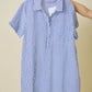 Juniors' Day + Moon Striped Seersucker Easy Shirt Dress