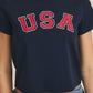USA Crew Neck Baby S/S (Navy)