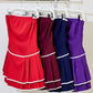 Day + Moon Strapless Drop Waist Pleated Romper Dress