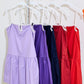 Day + Moon Drop Waist Dress W/Contrast Knotted Edge Detail Dress